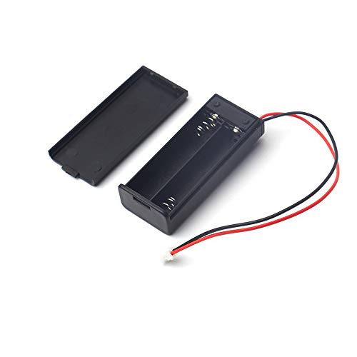 Treedix 6Pcs 2AAA Battery Holder with Switch, 2X 1.5V AAA Battery Holder Case with Wire Leads and ON/Off Switch
