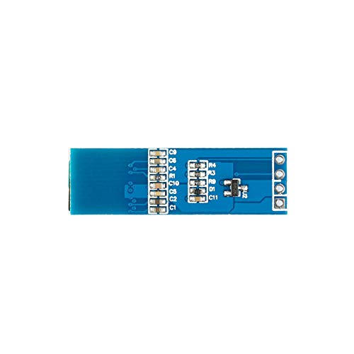 Treedix 2pcs 0.91 inch OLED Display Module White Blue Color Display I2C Interface SSD1306 OLED Screen Driver DC 3.3V~5V Compatible with Arduino Raspberry Pi