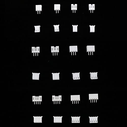 Treedix 450pcs JST PH2.0 Connector Kit with 2.0mm Pitch Female Pin Header JST PH 2Pin 3Pin 4Pin Housing JST Adapter Cable Connector Socket Male and Female, Crimp DIP Kit