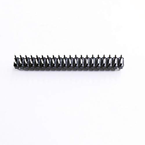 Treedix Encabezado de pines recto de doble fila de 2 x 20 pines macho de 0,1 pulgadas, compatible con Raspberry Pi Zero GPIO (Paquete de 10)