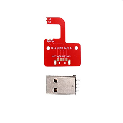 Treedix Compatible with Raspberry Pi Zero V1.3/Zero W/WH USB-Micro to USB-A Adapter Pi USB Adapter Plug into Computer USB Port Power Supply and USB OTG Available