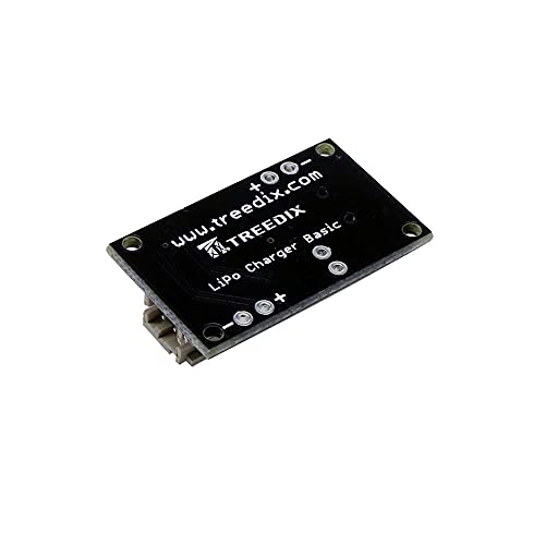 Treedix 2pcsUSB LiPo Battery Charger Board with Battery Protection JST Socket with LED Indicator Charging Rate Adjustable Automatic Power-Down Thermal Regulation
