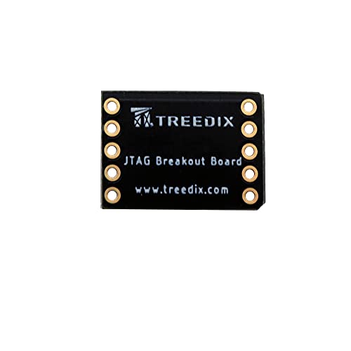 Treedix 2pcs JTAG Breakout Board Adapter Converter SWD Breakout Jtag Debug Board with 2 Row 1.27/2.54mm Pitch 10pins Female to Female IDC Connector Flat Flexible Gray Ribbon Jumper Cable 200mm for J-Link