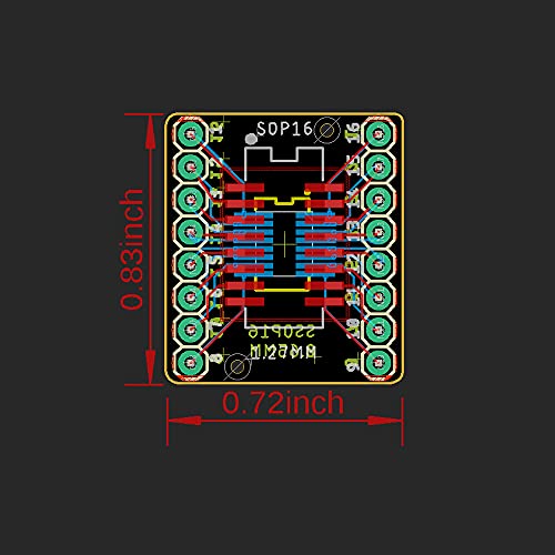 Treedix SSOP 0.65MM/SOP 1.27MM to DIP Adapter PCB Proto Board SMD to DIP Adapter SMD Converter Breakout Board