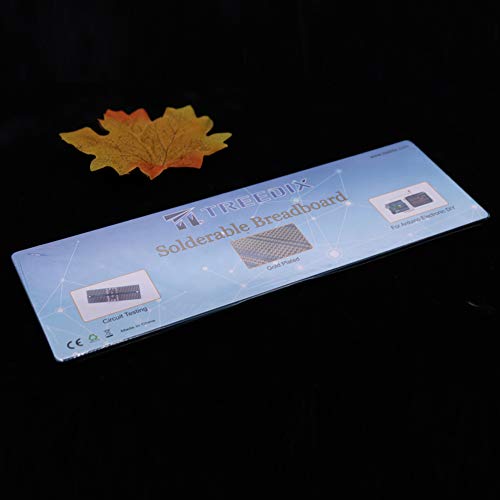 Treedix Solderable BreadBoard PCB Prototype Shield Board Double Sided Tinned Gold Plated Holes