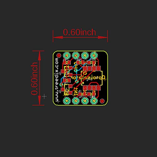 Treedix Opto-Isolator Breakout Board with Two Photodiodes Built-in Comes with 2 Channel Coupler for Blocking Circuit