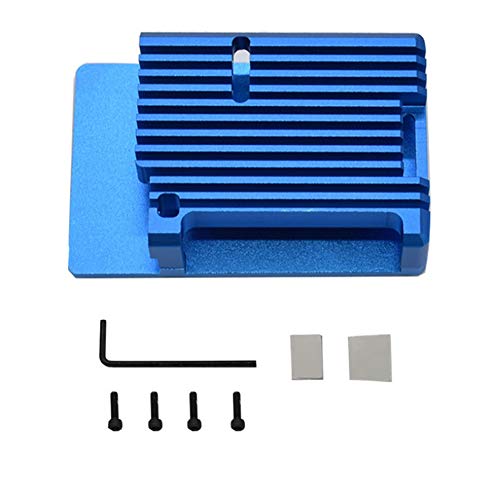 Treedix Aluminum Case with Fan and Thermal Tapes, Compatible with Raspberry 4 Model B/Pi 4B