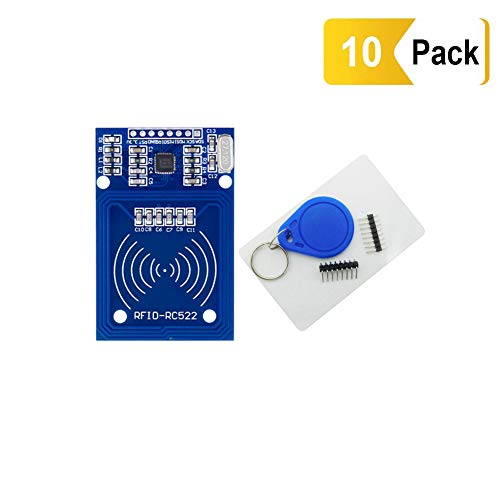 Treedix RFID RC522 Kit RFID RC522 RF IC Card Sensor Module + S50 Blank Card + Key Ring Compatible with Arduino£¬Raspberry Pi (5pcs)