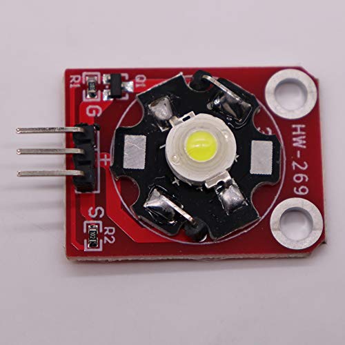 Treedix 5pc DIY 3W 180~210lm 6000~7000K LED White High Power Module Compatible with Arduino (Works with Official Arduino Boards).