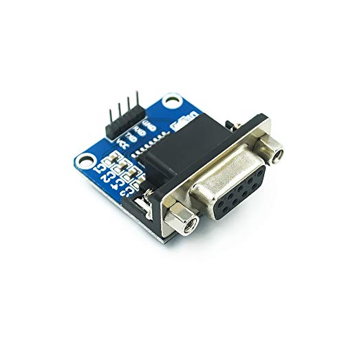 Treedix 2pcs MAX3232 Root Module Connector Chip RS232 to TTL Female Serial Port to TTL DB9 Converter Module Board fit Equipment Upgrades Like DVD