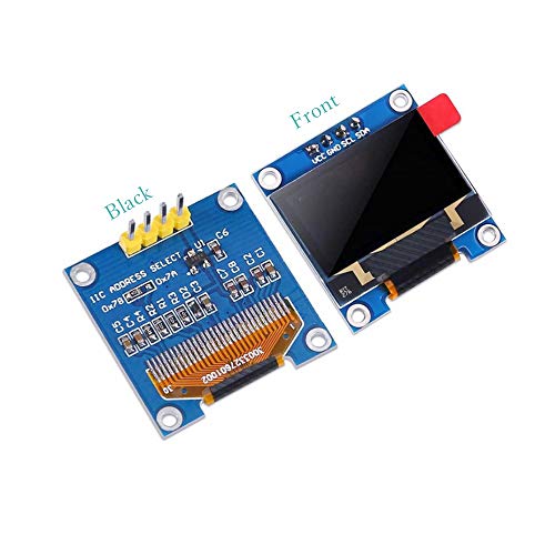 Treedix 0.96 Inch SPI Serial LED 128X64 OLED Display modulen Yellow and Blue OLED SSD1306 Compatible with Arduino