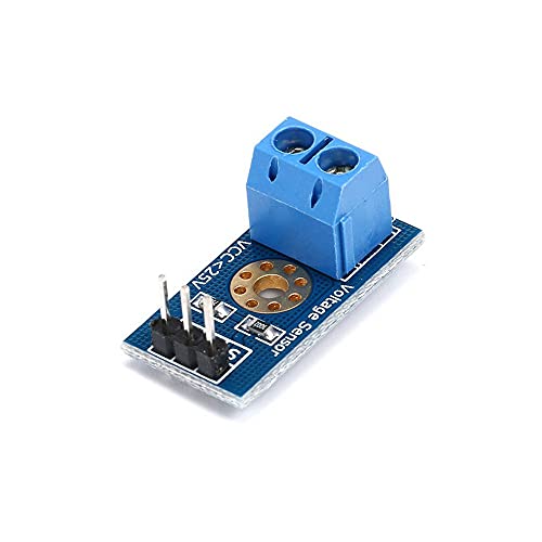 Treedix 10PCS Módulo de detección de voltaje, sensor de voltaje DC0-25V y sensor de terminal para Arduino UNO Mega, robot y coche inteligente Geekstory