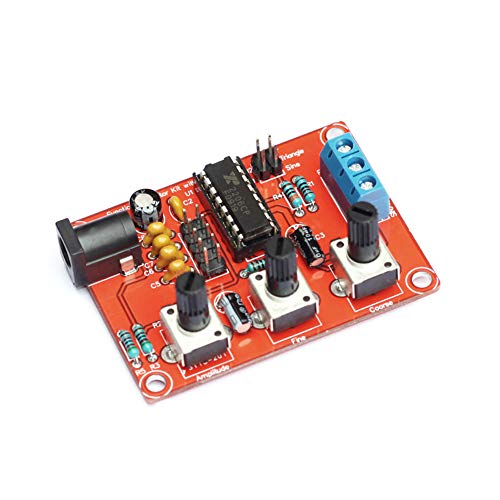 Treedix XR2206 Signal Generator DIY Kit Sine/Triangle/Square Output 1Hz-1MHz Adjustable Frequency High Precision Function Signal Generator with Acrylic Case