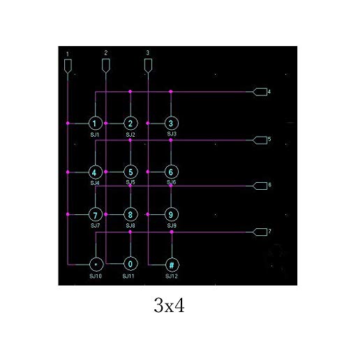 Treedix 4x4 Keypad 16 Buttons Keypad Module Number Pad Compatible with Arduino