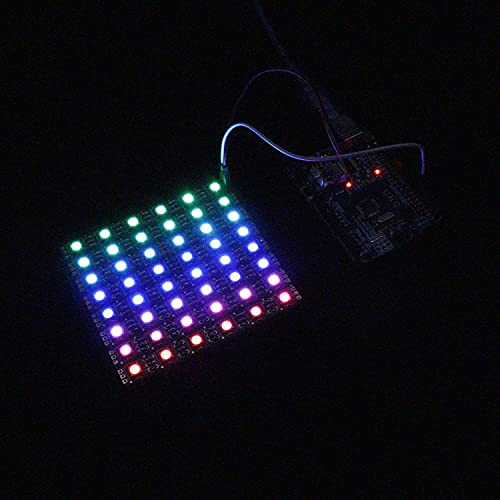 Treedix 48pcs RGB LED WS2812B 5050 Light Board Light Matrix Strip Driver Board Individually Addressable for Arduino and Raspberry Pi