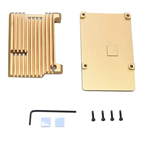 Treedix Aluminum Case with Fan and Thermal Tapes, Compatible with Raspberry 4 Model B/Pi 4B