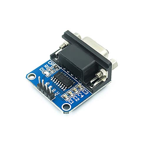 Treedix 2pcs MAX3232 Root Module Connector Chip RS232 to TTL Female Serial Port to TTL DB9 Converter Module Board fit Equipment Upgrades Like DVD