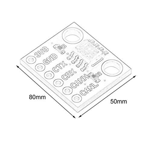 Treedix SN65HVD230 Módulo de Transceptor de Comunicación de Bus CAN Compatible con Arduino