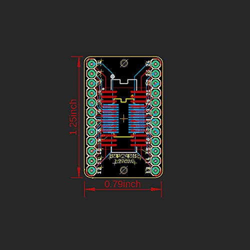 Treedix SSOP 0.65MM/SOP 1.27MM to DIP Adapter PCB Proto Board SMD to DIP Adapter SMD Converter Breakout Board