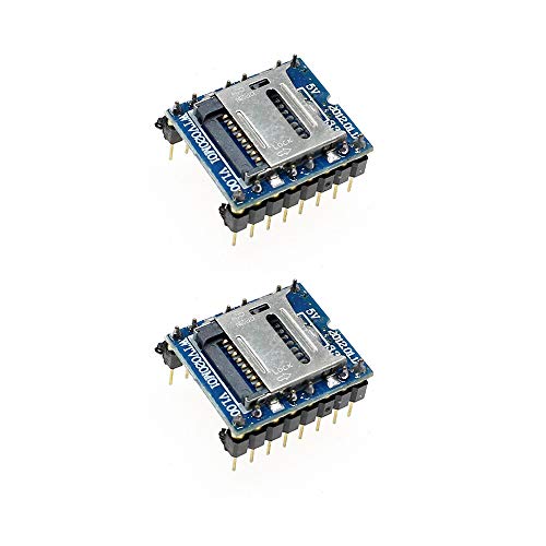 Treedix Compatibel met Arduino Audio Speler MP3 Geluidsmodule, USB-schijfspeler met SD-kaartsleuf