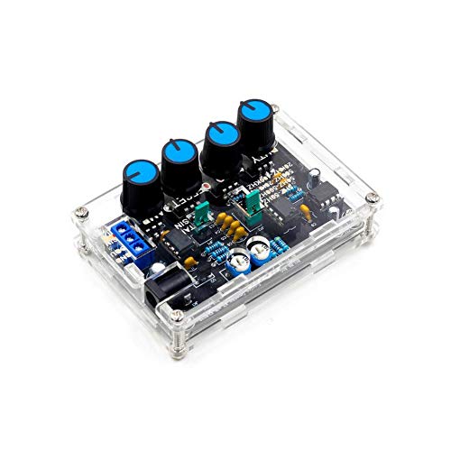 Treedix ICL8038 低周波信号発生器 DIY キット 正弦波/三角波/方形波/互換順方向/逆方向出力 5Hz~400KHz 調整可能な周波数 アクリルケース付き