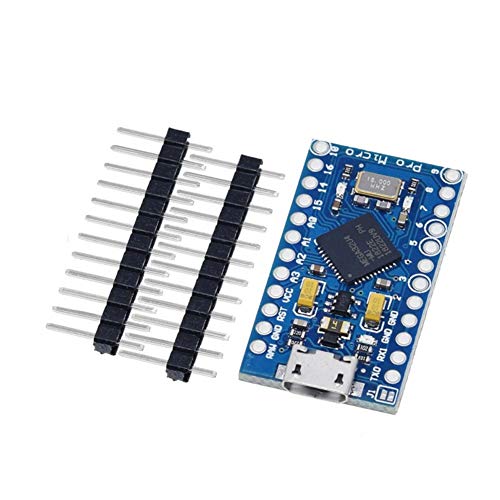 Treedix ATmega32U4 5V/16MHz Modulo scheda microcontrollore con pin header compatibile con la scheda mini Arduino Pro Micro per progetti