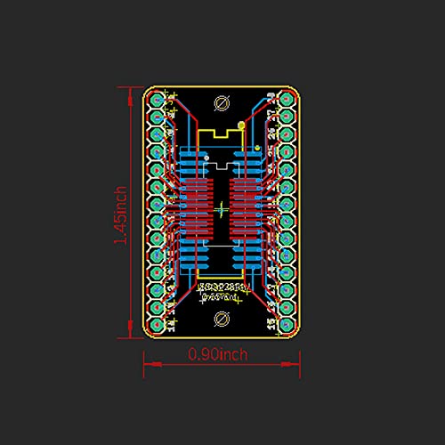 Treedix SSOP 0.65MM/SOP 1.27MM to DIP Adapter PCB Proto Board SMD to DIP Adapter SMD Converter Breakout Board