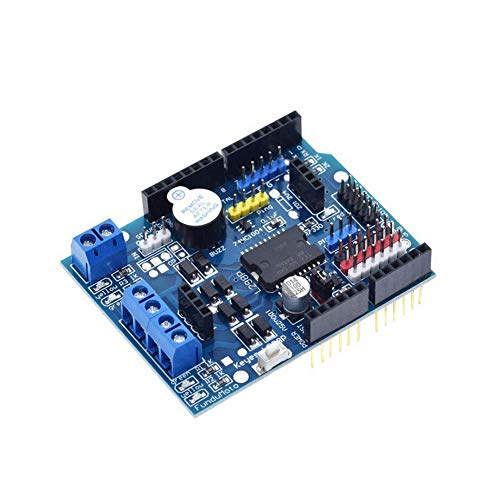 Treedix L298P Motor Shield, modulo di guida per motori passo-passo e DC, scheda di espansione compatibile con Arduino