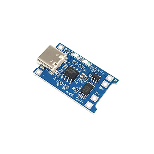 Treedix 6pcs TP4056 Type-C USB 5V 1A Lithium Battery Charger Module Charging Board with Dual Protection Functions