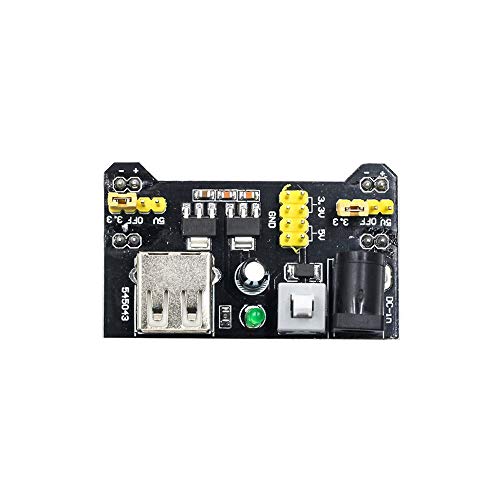 Treedix Breadboard Power Module 3.3V/5V for Solderless Prototype Breadboard MB102 Breadboard Dedicated Power Module