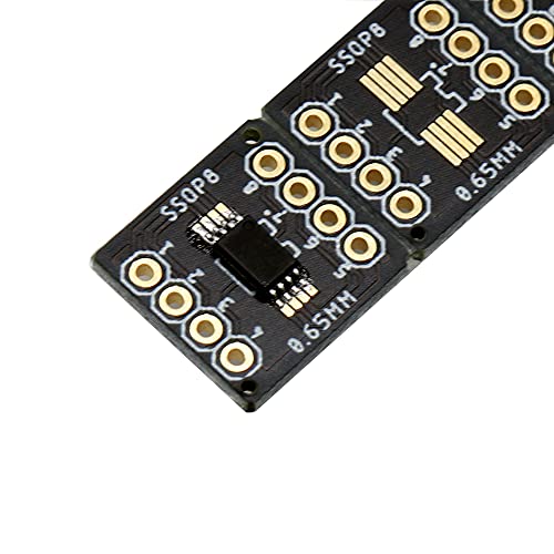 Treedix SSOP 0.65MM/SOP 1.27MM to DIP Adapter PCB Proto Board SMD to DIP Adapter SMD Converter Breakout Board