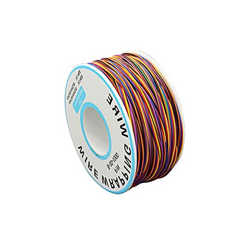 Treedix Solder Copper Hookup Wire Wrapping Jumper Wire Core Tinned PVC Coated Tin Plated 105 Celsius Cable Roll