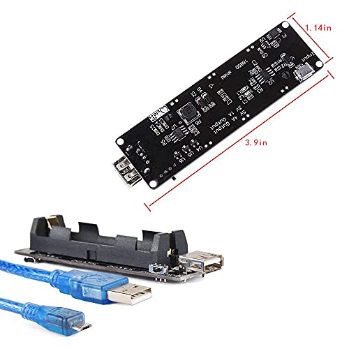 Treedix Battery Holder Shiled Expansion Board Compatible with Arduino and Raspberry pi（with Cable）