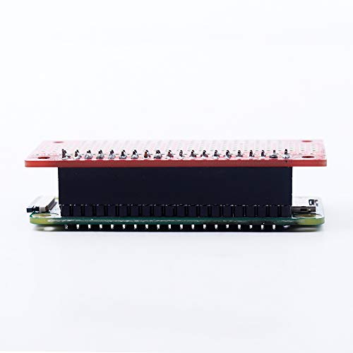 Treedix Compatible with Raspberry Pi Zero 2pcs GPIO Protoboard Breadboard HAT with Female Pin Connector PCB Prototyping Board （unwelding）