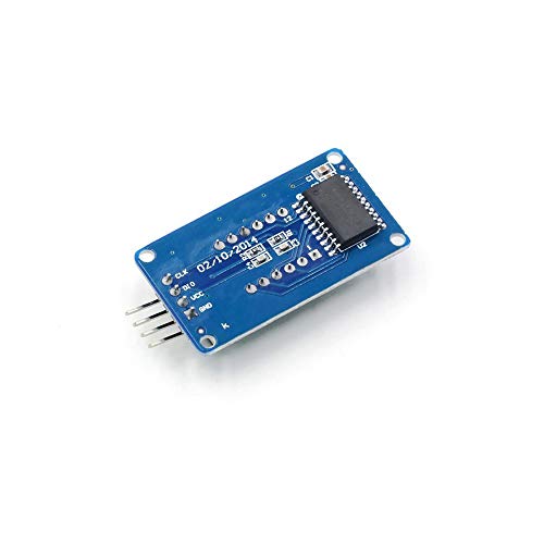 Treedix 4pcs 0.36 inch 4-Digit Tube LED Segment Display Module Red Common Anode TM1637 Drive Chip Tube Clock Display Adjustable LED Brightness Compatible with Arduino UNO R3