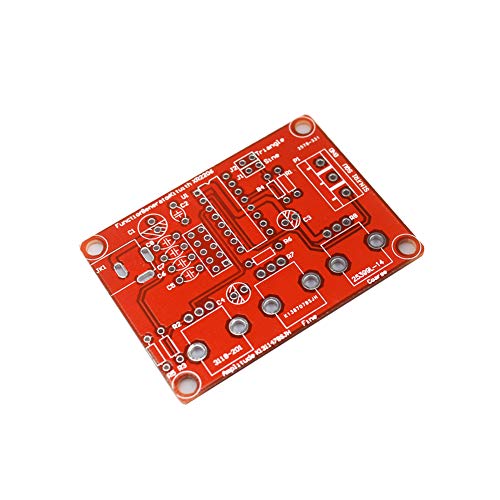 Treedix XR2206 Signal Generator DIY Kit Sine/Triangle/Square Output 1Hz-1MHz Adjustable Frequency High Precision Function Signal Generator with Acrylic Case
