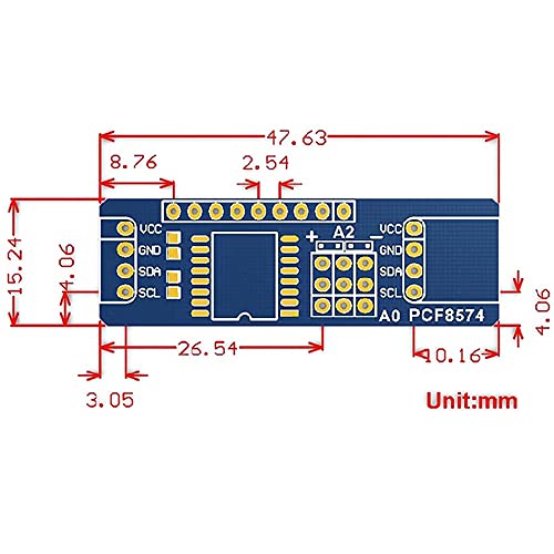 Treedix 5PCS IO Expansion Module I/O Expansion Module I2C Compatible with AVR STM8 C8051F Arduino