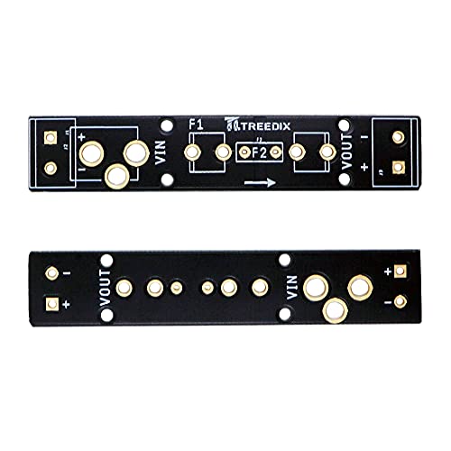 Treedix Glass Ferrule Type Fuse Breakout Board Kits with Printed Circuit Board for Protecting the Circuit Saved from Molten Destruction