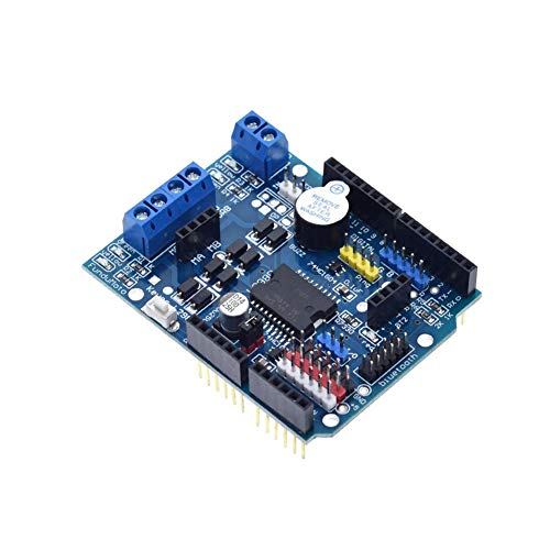 Treedix L298P Motor Shield, modulo di guida per motori passo-passo e DC, scheda di espansione compatibile con Arduino