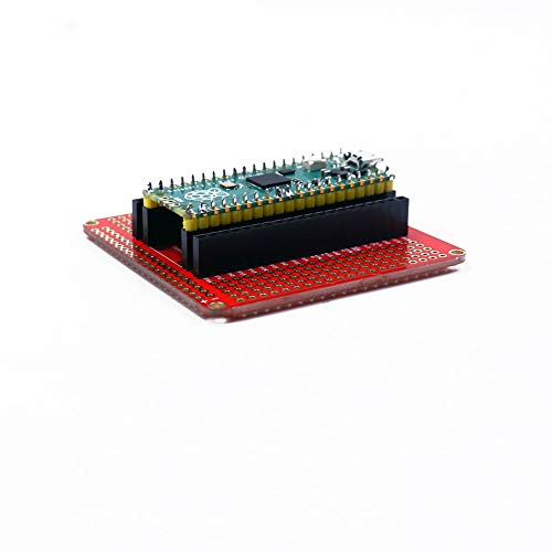Treedix Compatible with Raspberry PI PICO Expansion Board PCB Shield Board Gold Plated Finish with Pin Header
