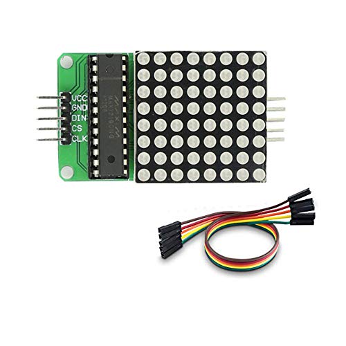 Treedix MAX7219 Dot Matrix Module 4 in 1 Display Compatible with Arduino Microcontroller with 5Pin Line