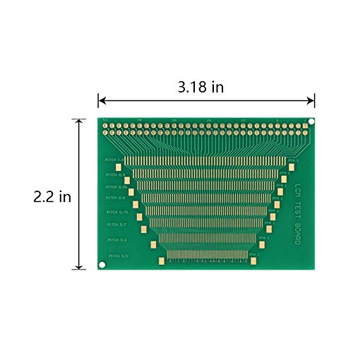 Treedix 6pcs 60PIN 0.5-1.0mm Pitch Test Board TFT LCD Universal Test Board 2.54 Pitch Adapter Board