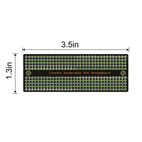 Treedix Solderable BreadBoard PCB Prototype Shield Board Double Sided Tinned Gold Plated Holes