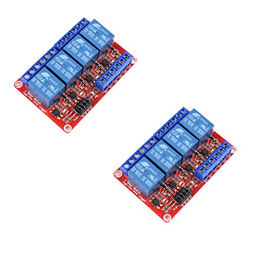Treedix 5-12v Relay Module with Optocoupler Isolation Relay Control Board Compatible with Arduino UNO R3 Raspberry Pi DSP AVR PIC ARM