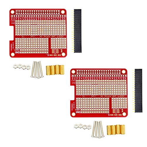 Treedix 2個 プロトタイプ HAT シールドボード 拡張ボード GPIO DIY 溶接キット Raspberry Pi 2/3A+/3B+ 対応