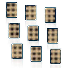 Treedix 9 pcs Mini Solderable BreadBoard Universal Board PCB Prototype Shield Board Double Sided Tinned Gold Plated Holes Compatible with Arduino Kit Raspberry Pi Shield Prototyping and Testing