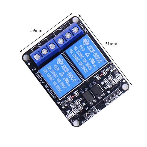 Treedix 5V 2, 4, 8Channel Relay Module with Optocoupler Isolation Relay Control Board Compatible with Arduino UNO R3 Raspberry Pi DSP AVR PIC ARM
