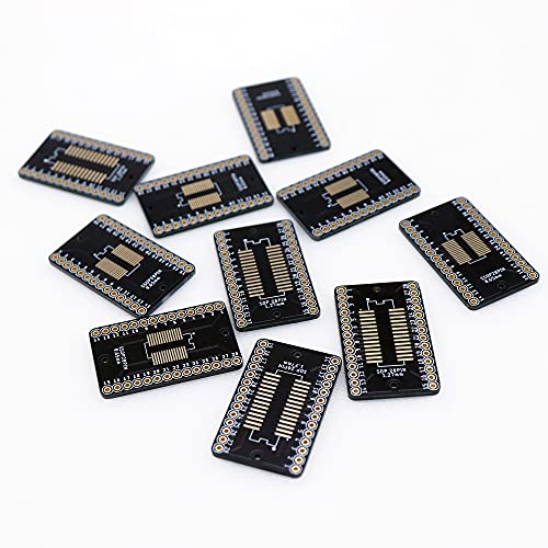 Treedix SSOP 0.65MM/SOP 1.27MM to DIP Adapter PCB Proto Board SMD to DIP Adapter SMD Converter Breakout Board