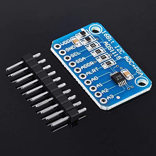 Treedix 3pcs 4-Channel ADS1115 Small 16-bit Precision Analog-to-Digital Converterwith Programmable Gain Amplifier High Precision ADC Development Board Module Compatible with Arduino Raspberry Pi