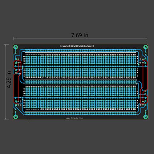 Treedix Solderable BreadBoard PCB Prototype Shield Board Double Sided Tinned Gold Plated Holes